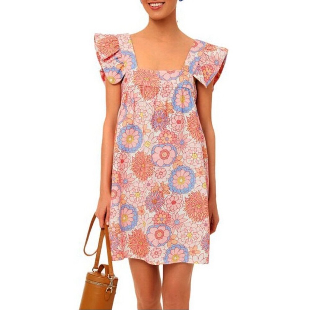 Tnuck Wimberly Folly Floral Hazel Floral Mini Dress Pink XXL